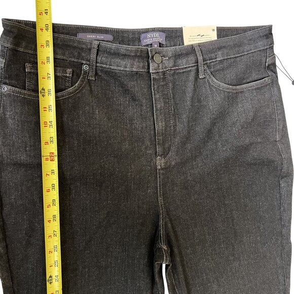 NYDJ NEW Sheri Slim Curve Shaper Womens 18 Jeans Black Denim Stretch Capsule - Picture 10 of 14